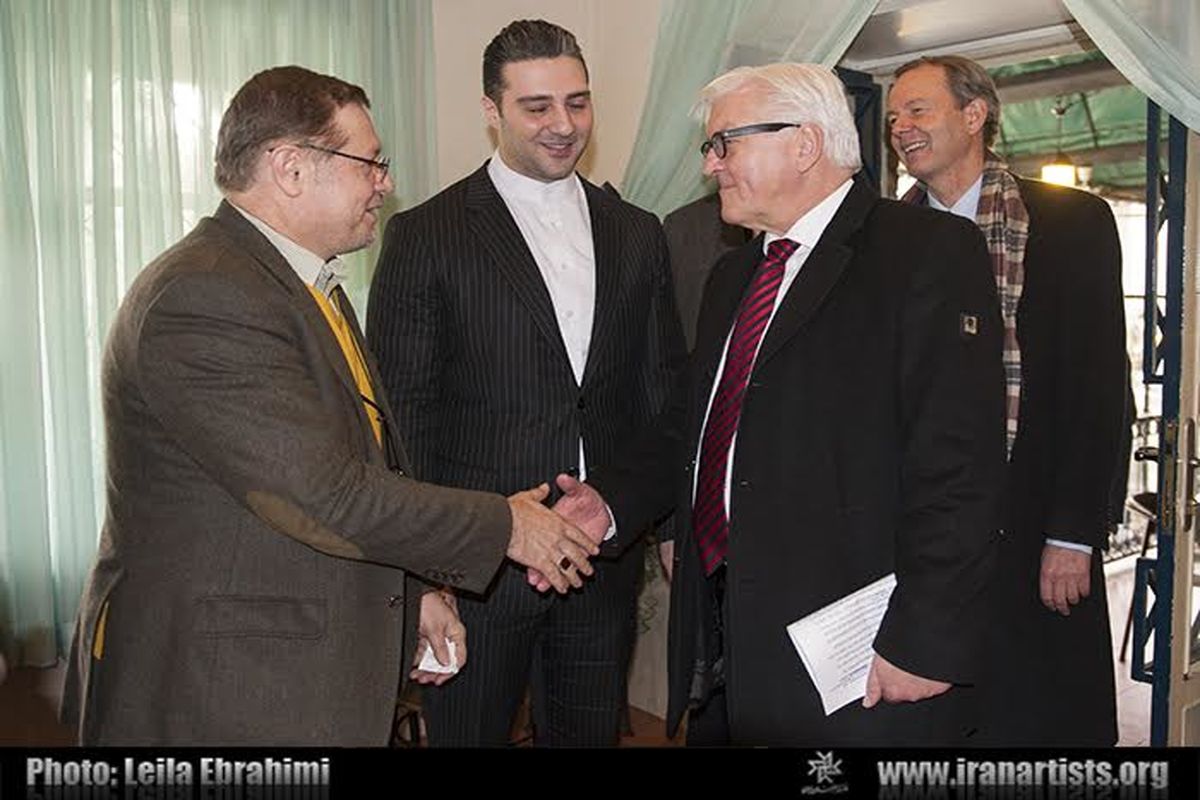 حضور وزیر امور خارجه آلمان در خانه هنرمندان ایران