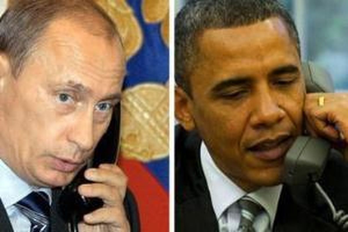 اوباما و پوتین تلفنی گفت‌وگو کردند