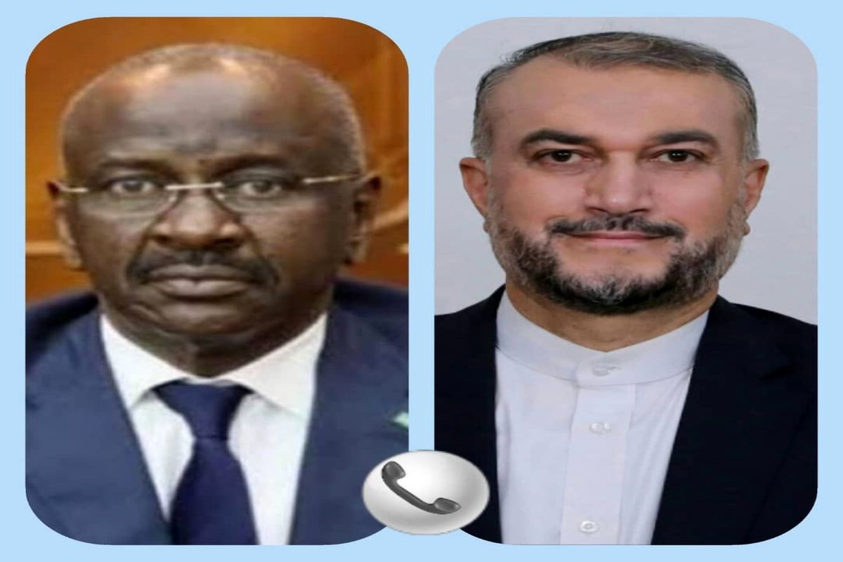 گفت‌وگوی تلفنی حسین امیر عبداللهیان با وزیر امور خارجه موریتانی