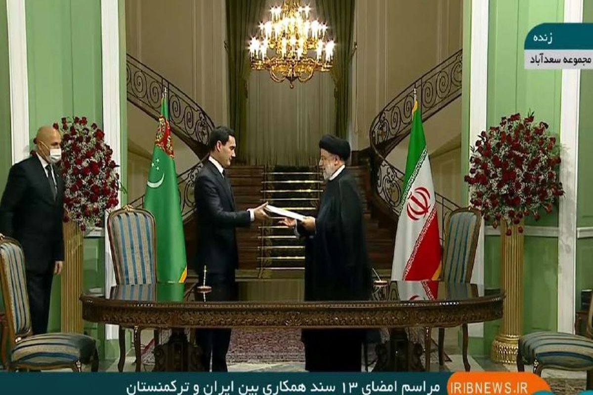 مراسم امضای اسناد همکاری ایران و ترکمنستان/ جزئیات تفاهم‌نامه‌ها