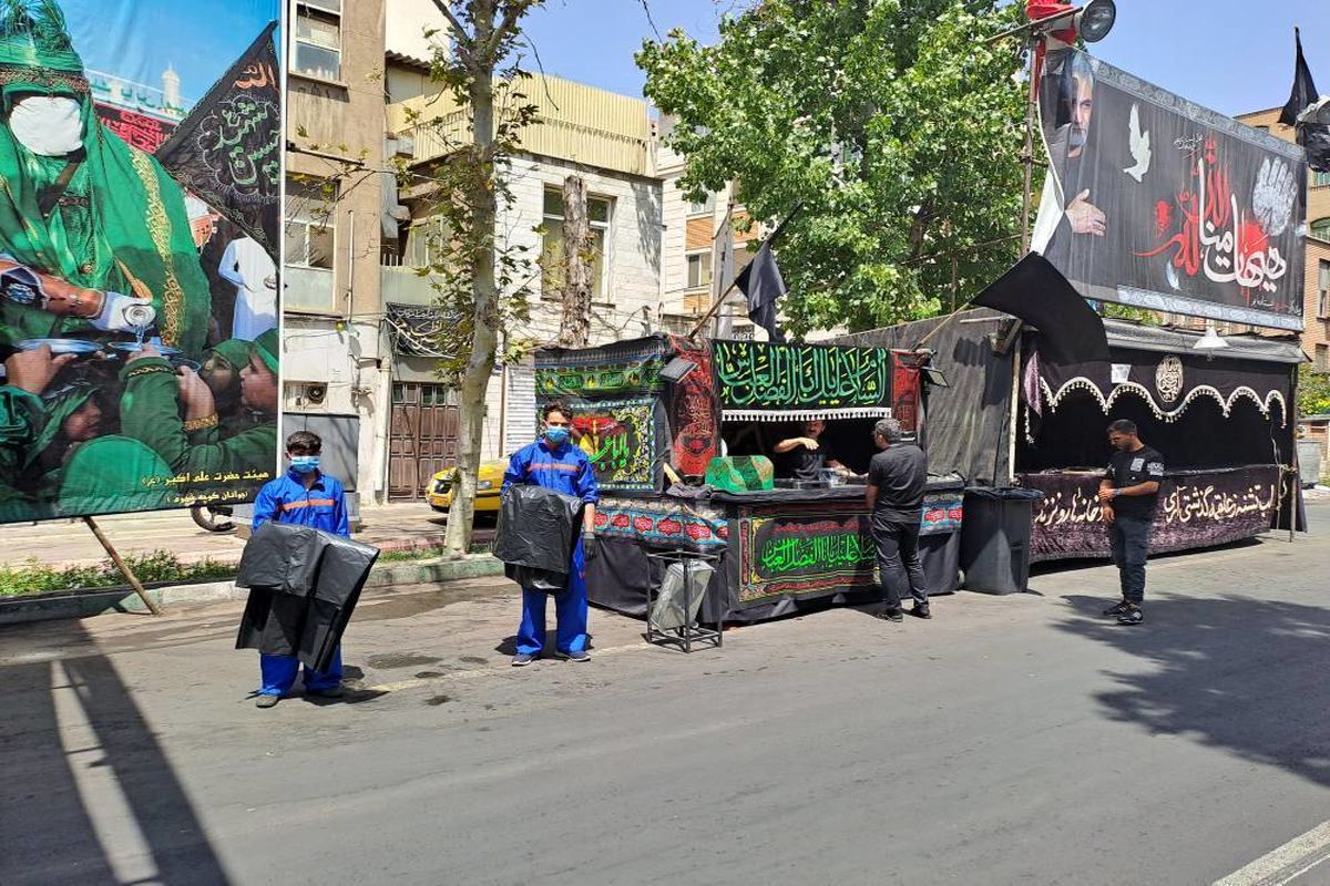 جمع آوری ۲ تن  پسماند خشک از مساجد منطقه ۱۴ تهران در دهه اول محرم