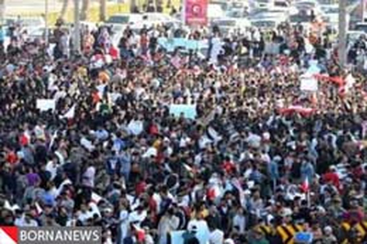 تظاهرات علیه مذاکره با رژیم بحرین
