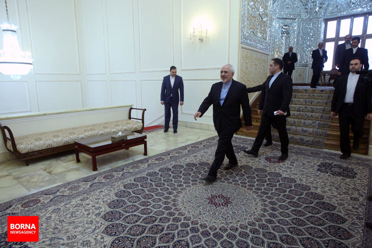 فیلم استقبال ظریف از وزیر خارجه دانمارک