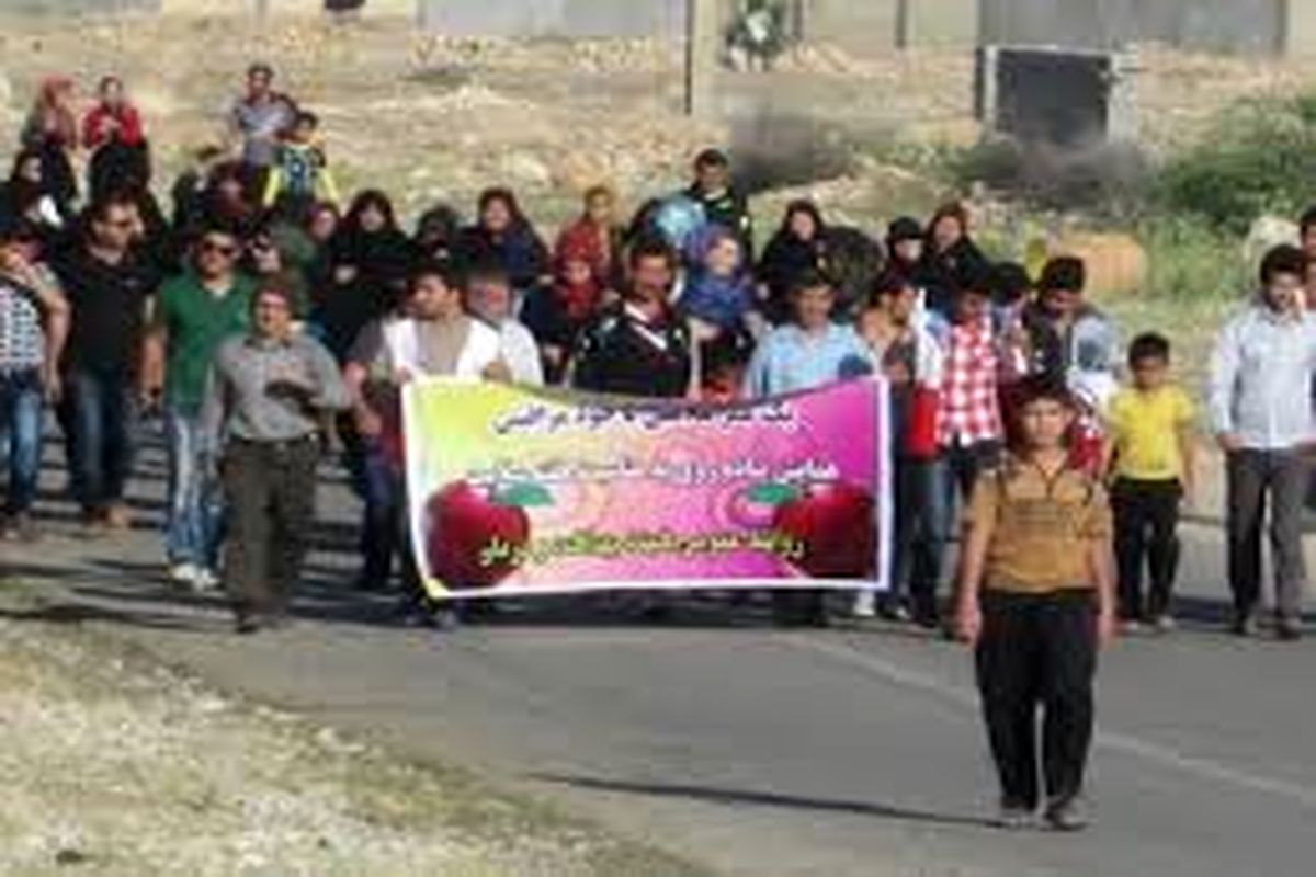 همایش بزرگ پیاده‌روی خانوادگی در چرام برگزار شد