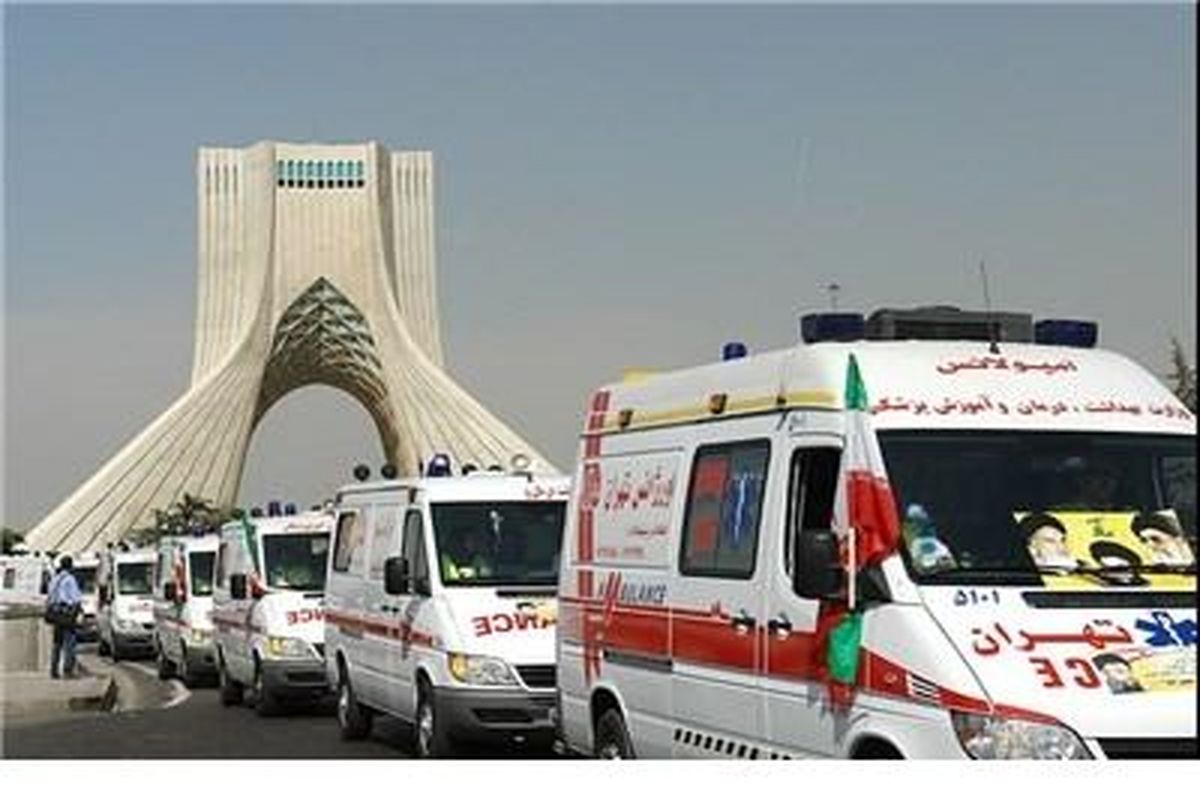 استقرار ٣٠٠ آمبولانس و ۶ اتوبوس آمبولانس در مراسم بزرگداشت ارتحال امام (ره)