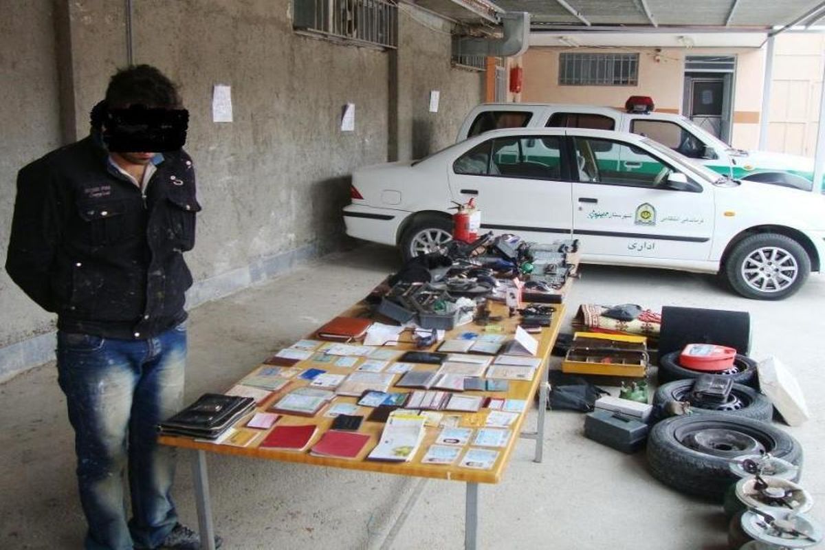 دستگیری سارق لوازم خودرو در «شیروان»