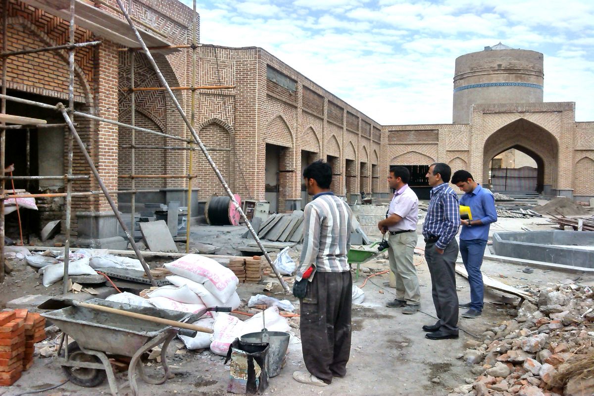 ساخت بخش تجاری بقعه شیخ حیدر با ۸۵درصد پیشرفت فیزیکی