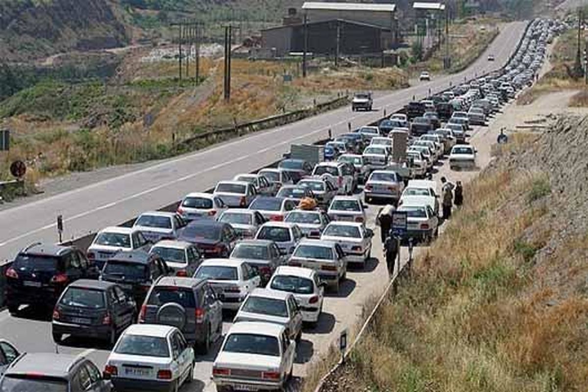 ترافیک در آزاد راه های قزوین سنگین است