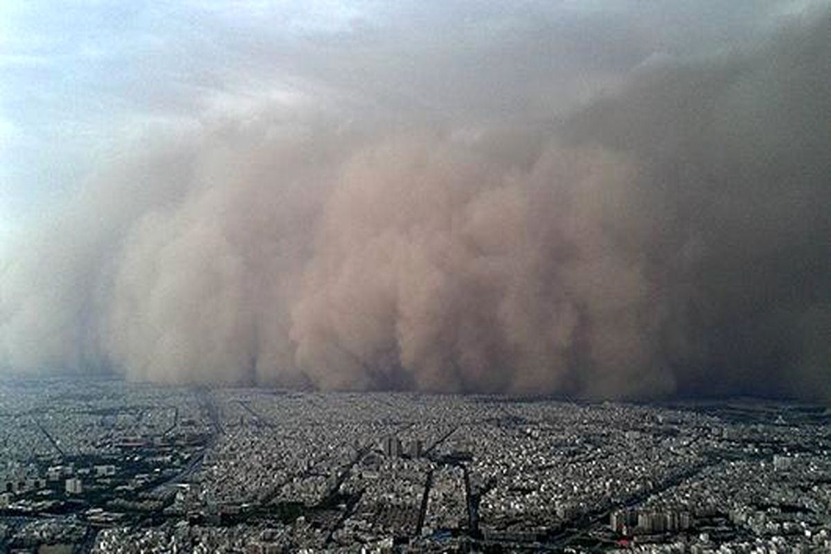 پیش بینی وزش توفان با سرعت ۵۰ کیلومتر امروز در تهران