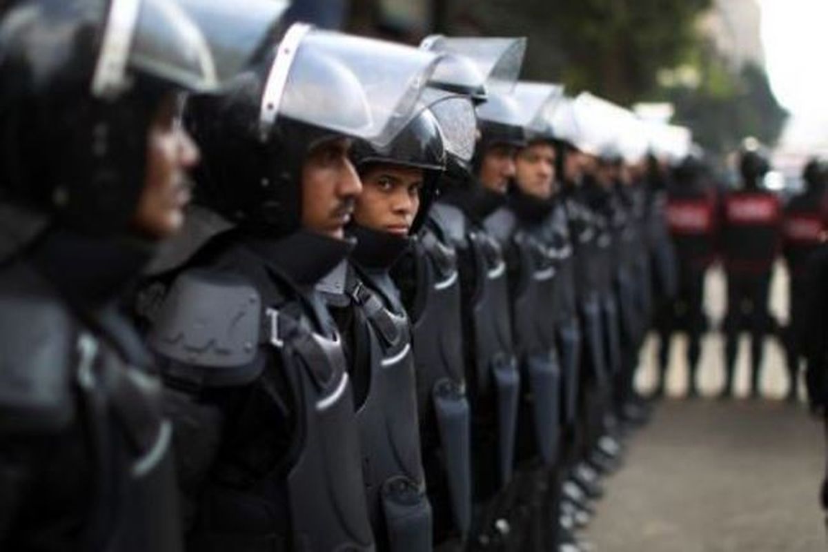 تظاهرات نیروهای پلیس مصر