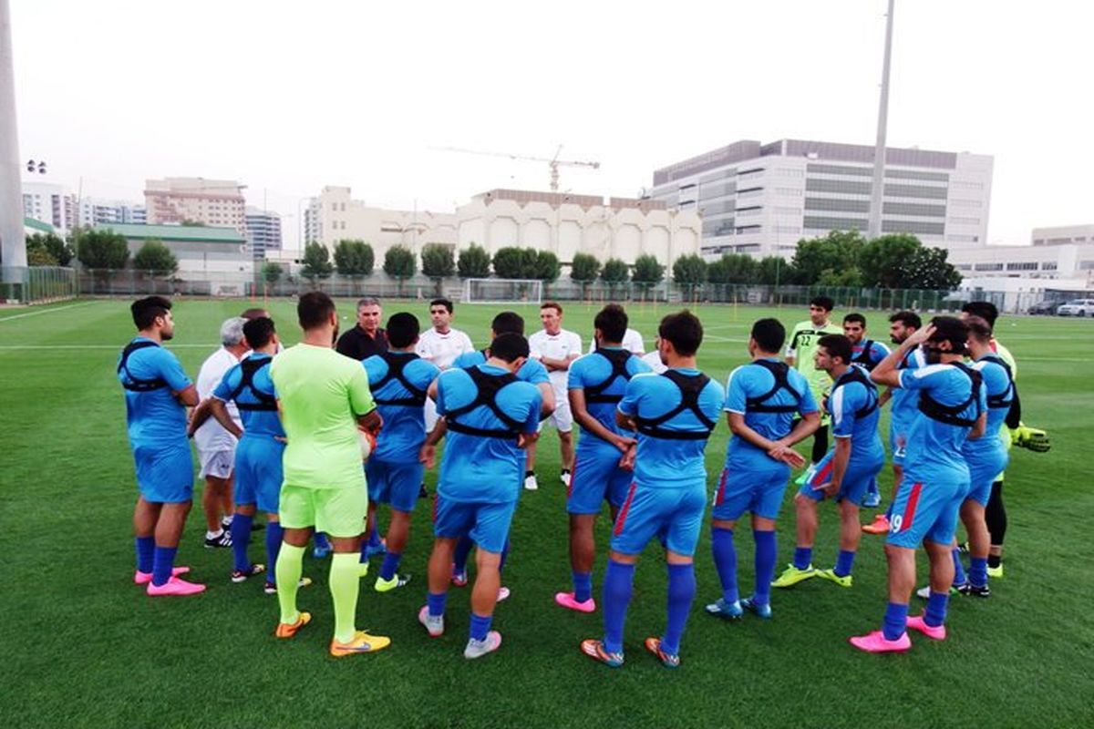 نخستین جلسه تمرین تیم ملی فوتبال ایران پیش از دیدار برابر ژاپن برگزار شد