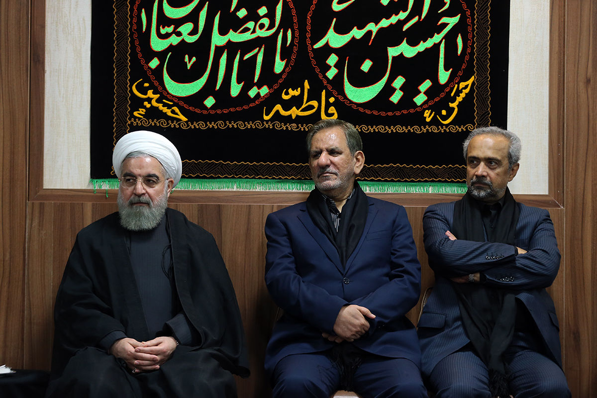 عزاداری دکتر روحانی و اعضای هیات دولت در ماتم سید و سالار شهیدان