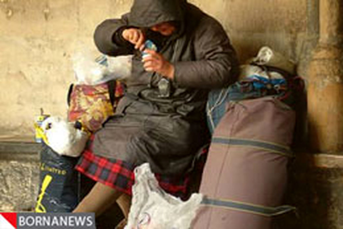 تصاویری تامل برانگیز از بی‌خانمان ها