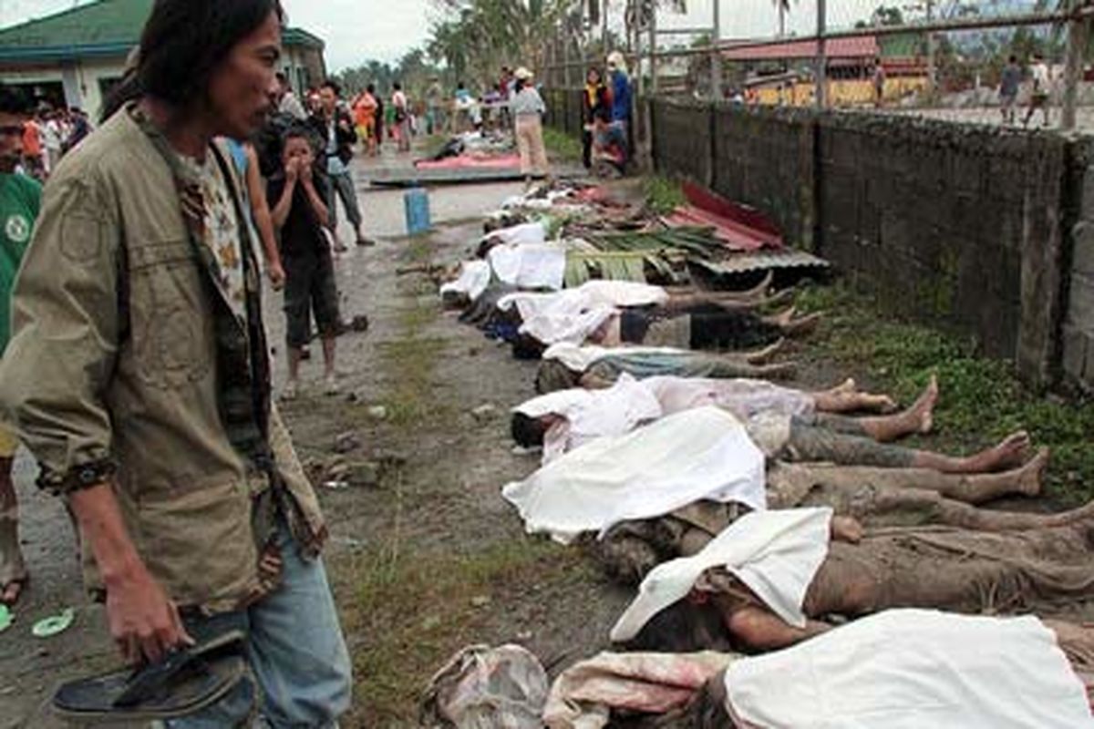 طوفان فیلیپین ۳ کشته برجا گذاشت/قطع برق در هفت استان این کشور
