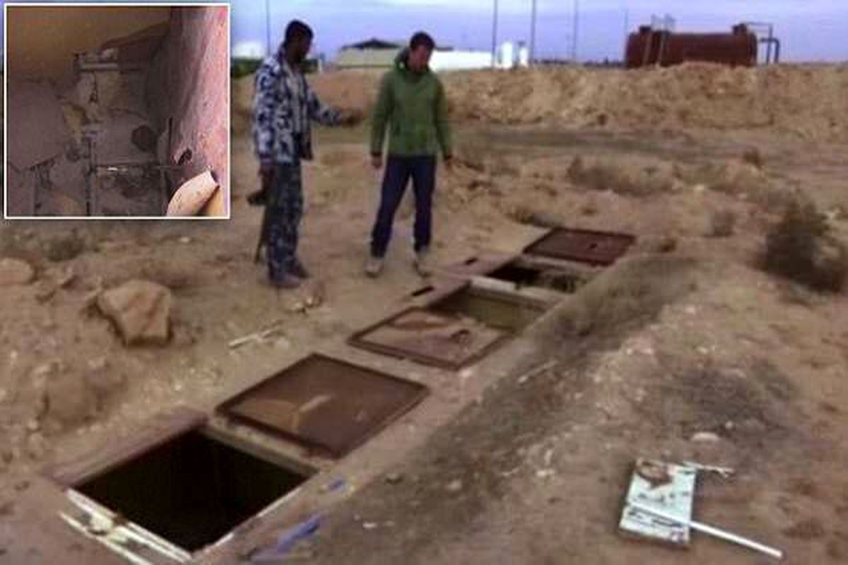 کشف زندان زیر زمینی گروه داعش در هیت