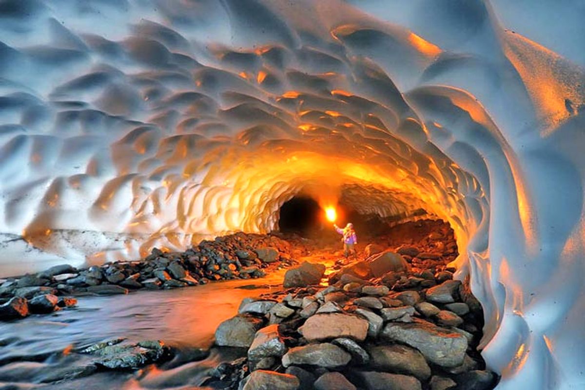 تونل برفی در لرستان