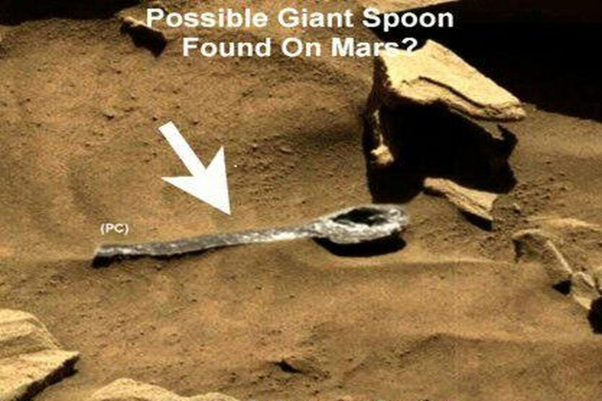 کشف یک قاشق در مریخ