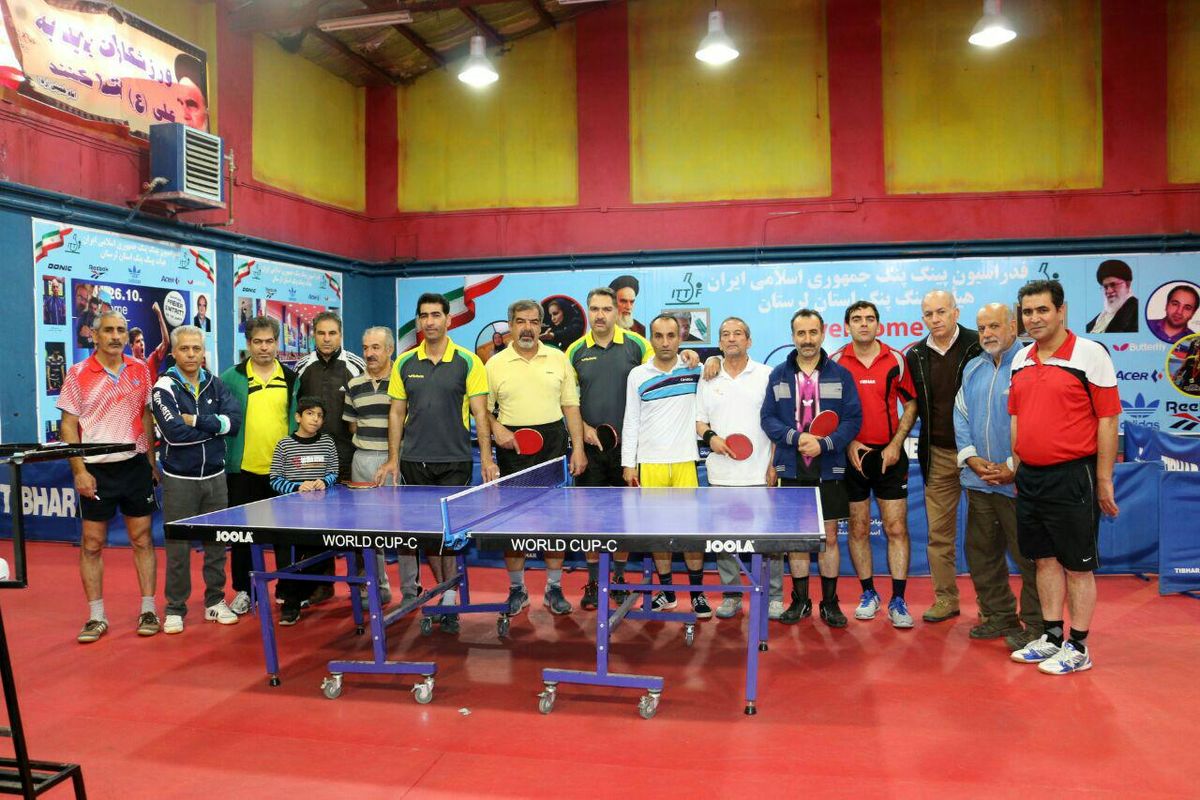 برگزاری مسابقات انتخابی تنیس روی میز  پیشکسوتان استان لرستان با حضور ۲۴ شرکت کننده