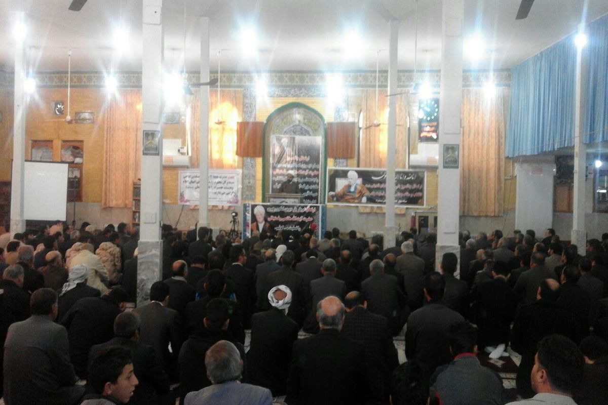 مراسم گرامیداشت ارتحال آیت الله هاشمی رفسنجانی در شهرستان بدره برگزار گردید