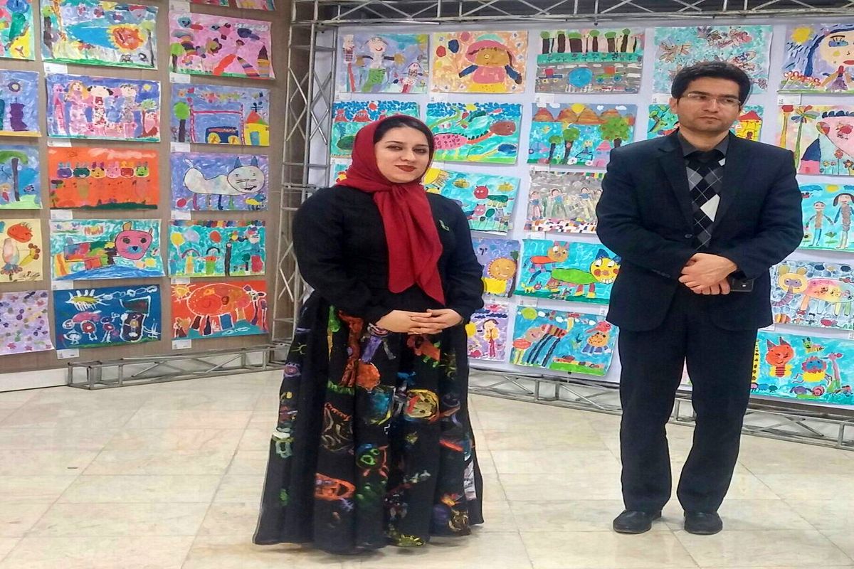 نمایشگاه نقاشی هنرمندان کوچک میزبان مدیرکل فرهنگ و ارشاد اسلامی خراسان شمالی