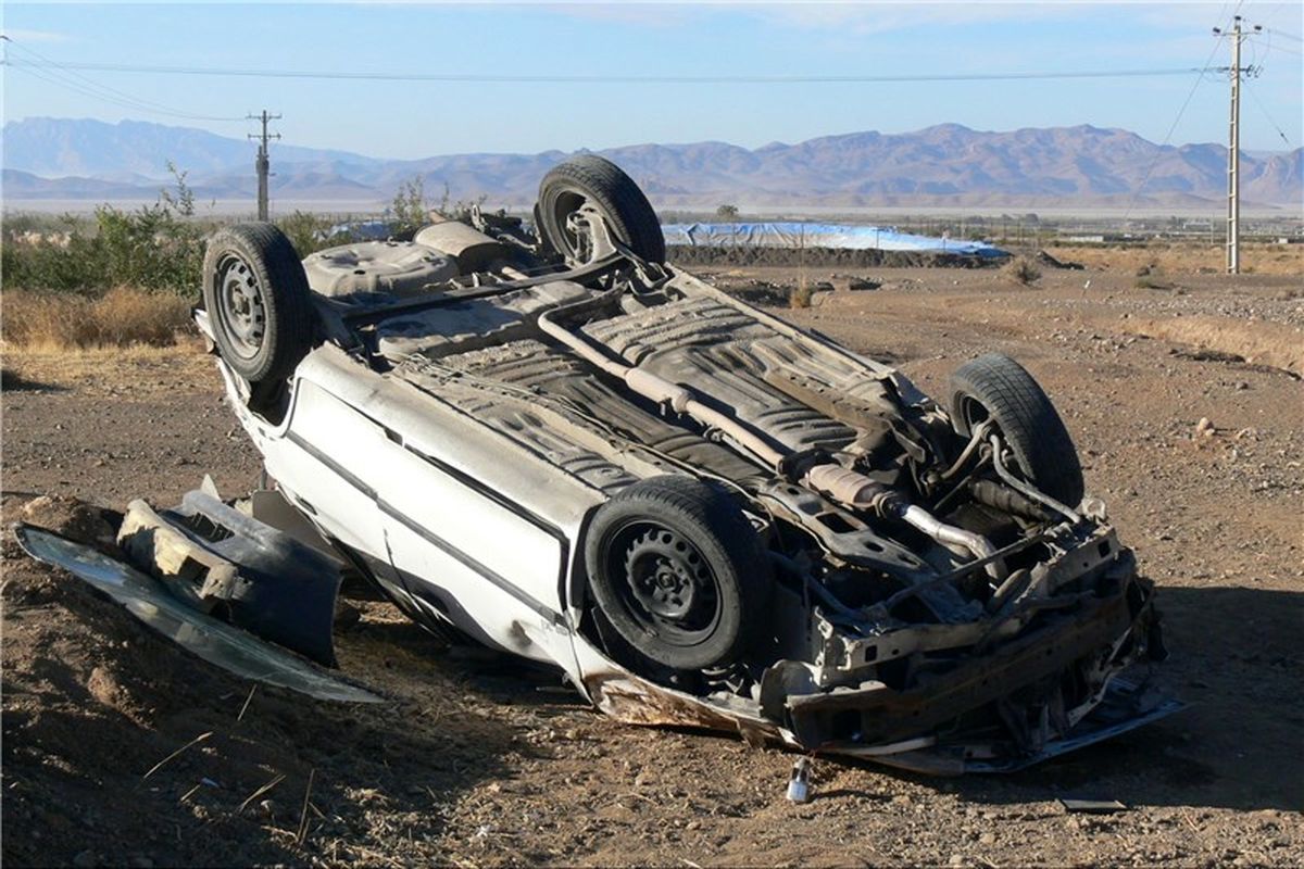 واژگونی سواری پراید مرگ راننده را رقم زد
