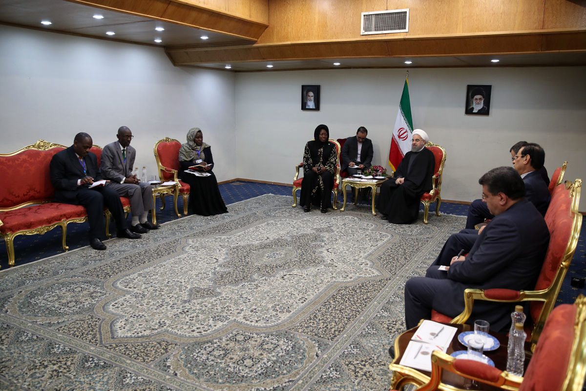 همگان باید حمایت خود را از ملت مظلوم فلسطین با صدای رساتر اعلام کنند/ استقبال از توسعه بیش از پیش روابط ایران و اوگاندا