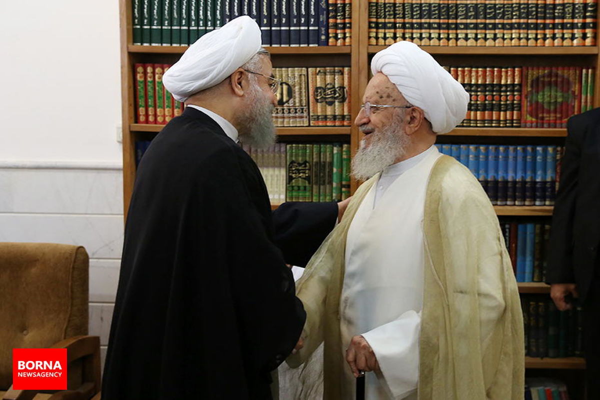 رئیس جمهوری با آیت الله مکارم شیرازی دیدار کرد