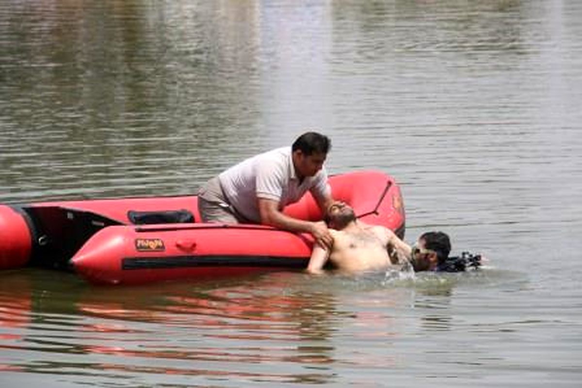 جسد غریق هلیلانی پس از ۱۱ روز از رودخانه سیمره گرفته شد