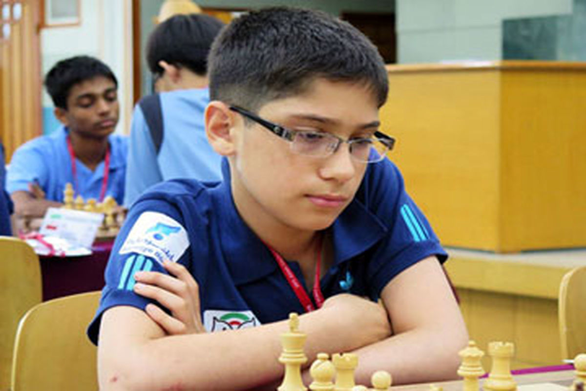 توقف قهرمان سابق شطرنج آسیا مقابل پدیده ۱۳ ساله ایران