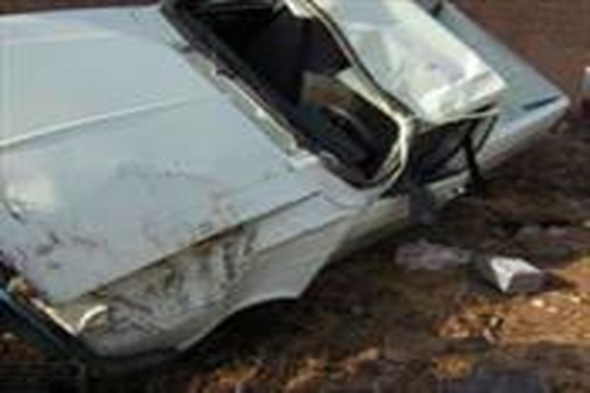 یک کشته و ۸ مجروح بر اثر واژگونی خودروی وانت پیکان در خاش