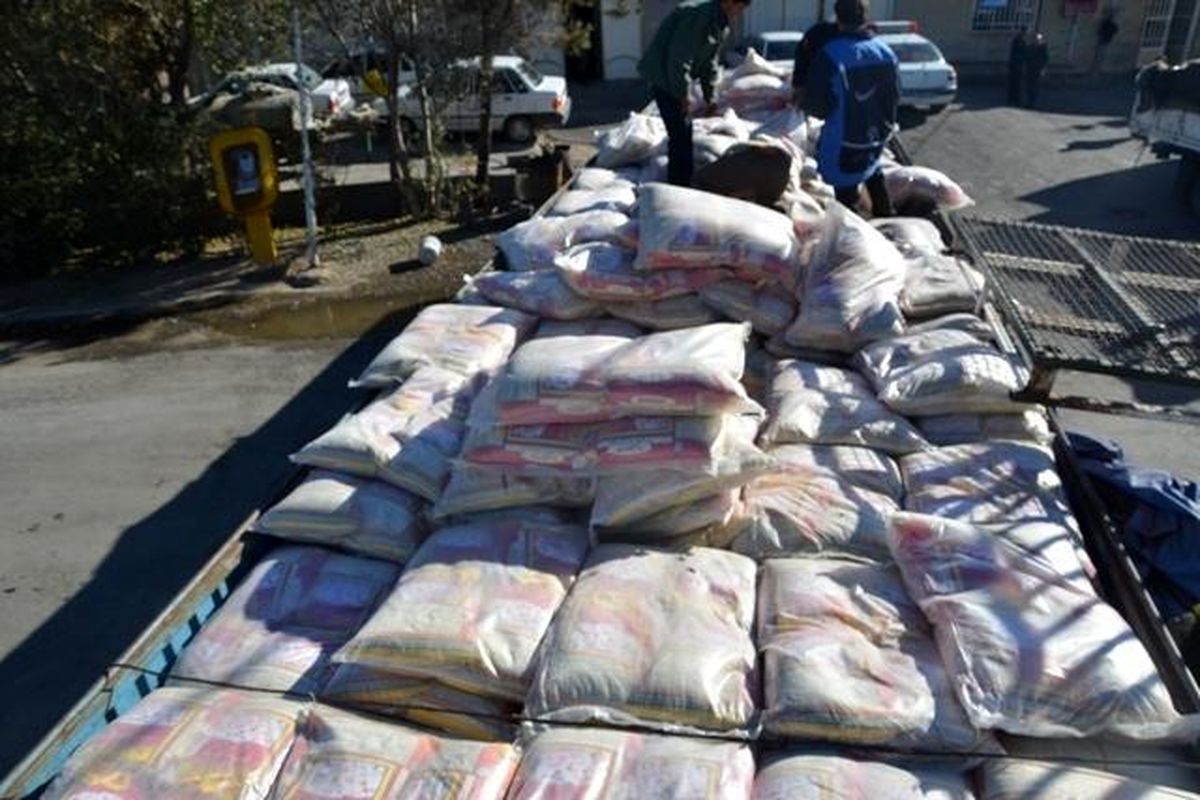 ۲۲ تن و ۸۰۰ کیلو برنج قاچاق توقیف شد