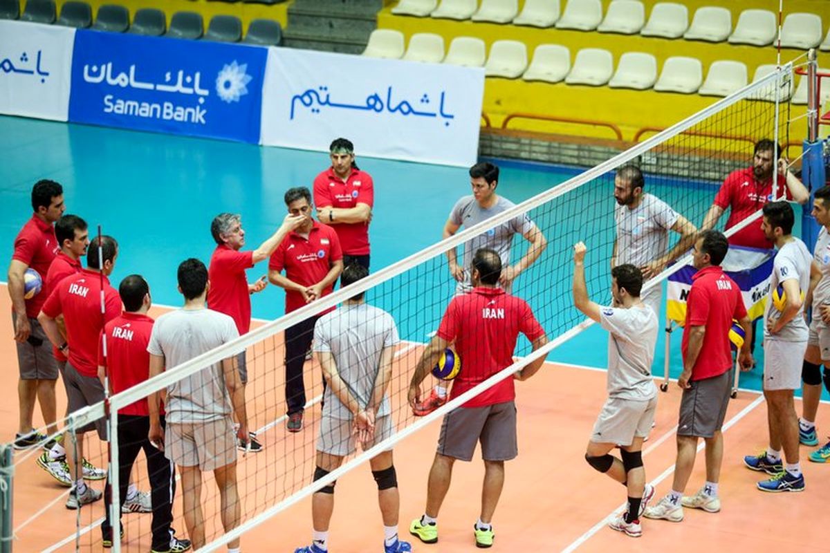والیبالیست های ایرانی در سالن اصلی ریو تمرین کردند