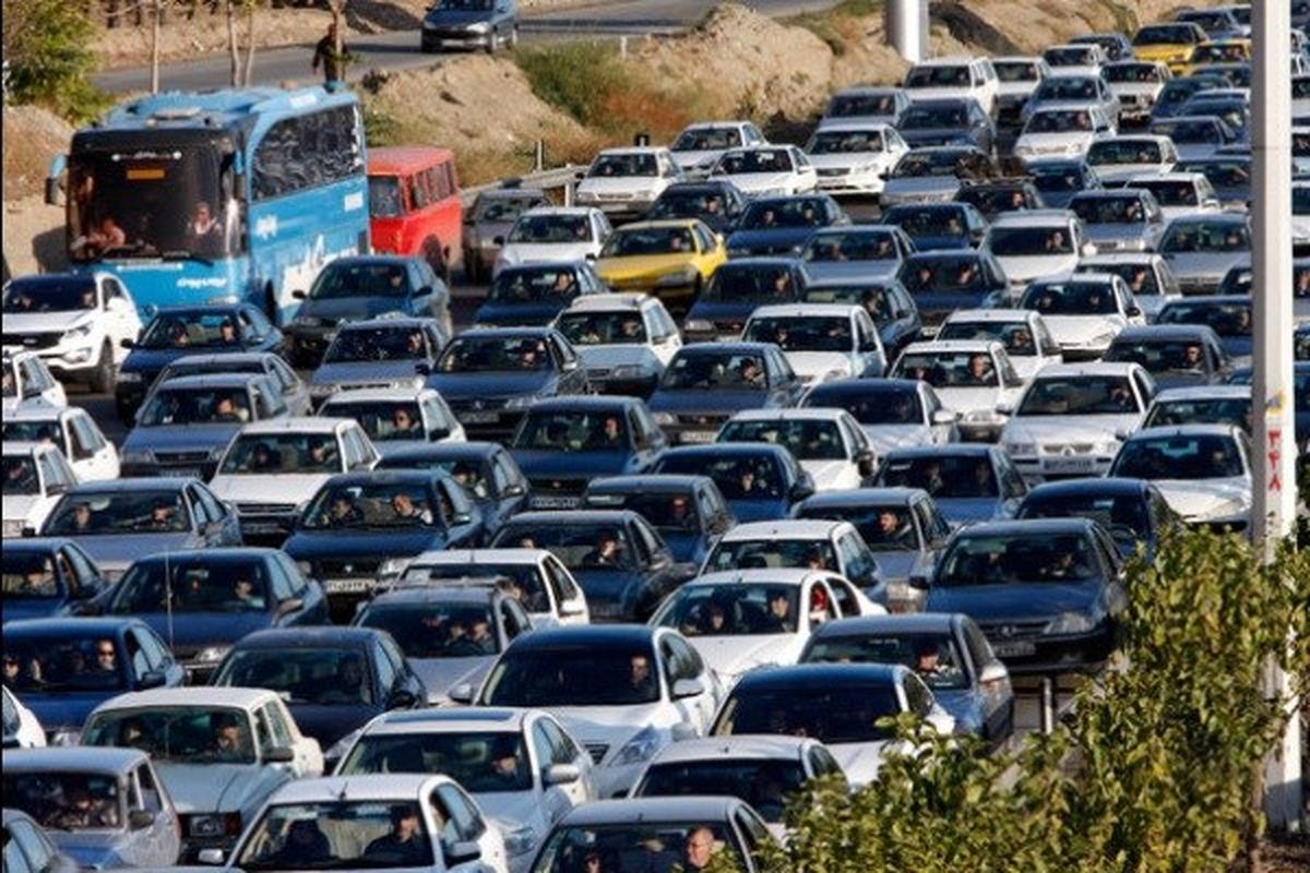 ترافیک سنگین صبحگاهی در آزادراه تهران- کرج