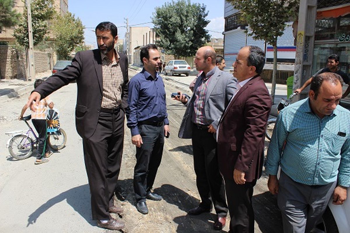 بازدید سرپرست شهرداری چهارباغ از روند اجرای پروژه های در دست اقدام سطح شهر چهارباغ و نواحی