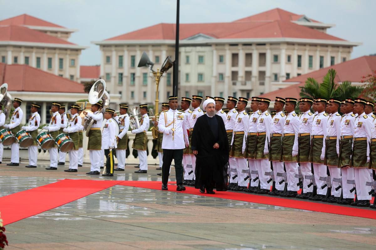 استقبال رسمی نخست وزیر مالزی از دکتر روحانی