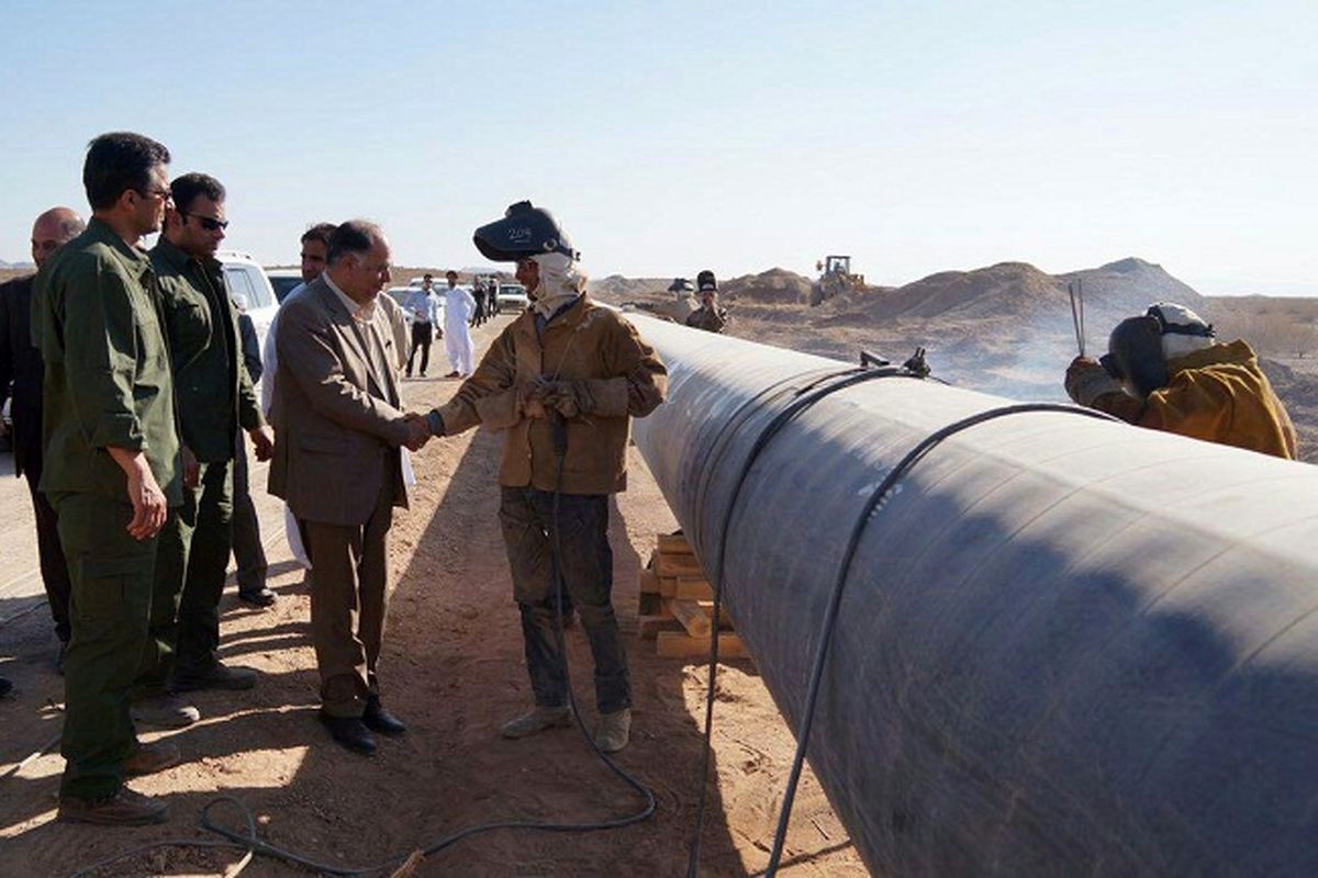 خط انتقال گاز ایرانشهر- زاهدان ۴۴ درصد پیشرفت فیزیکی داشته است