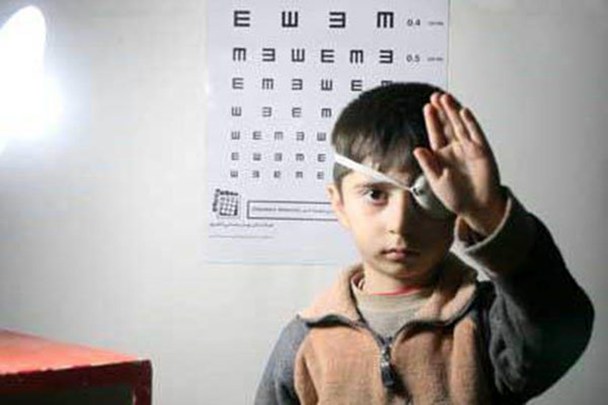 ۲۰ هزار کودک خراسان شمالی امسال  مورد غربالگری بینایی  قرار گرفتند