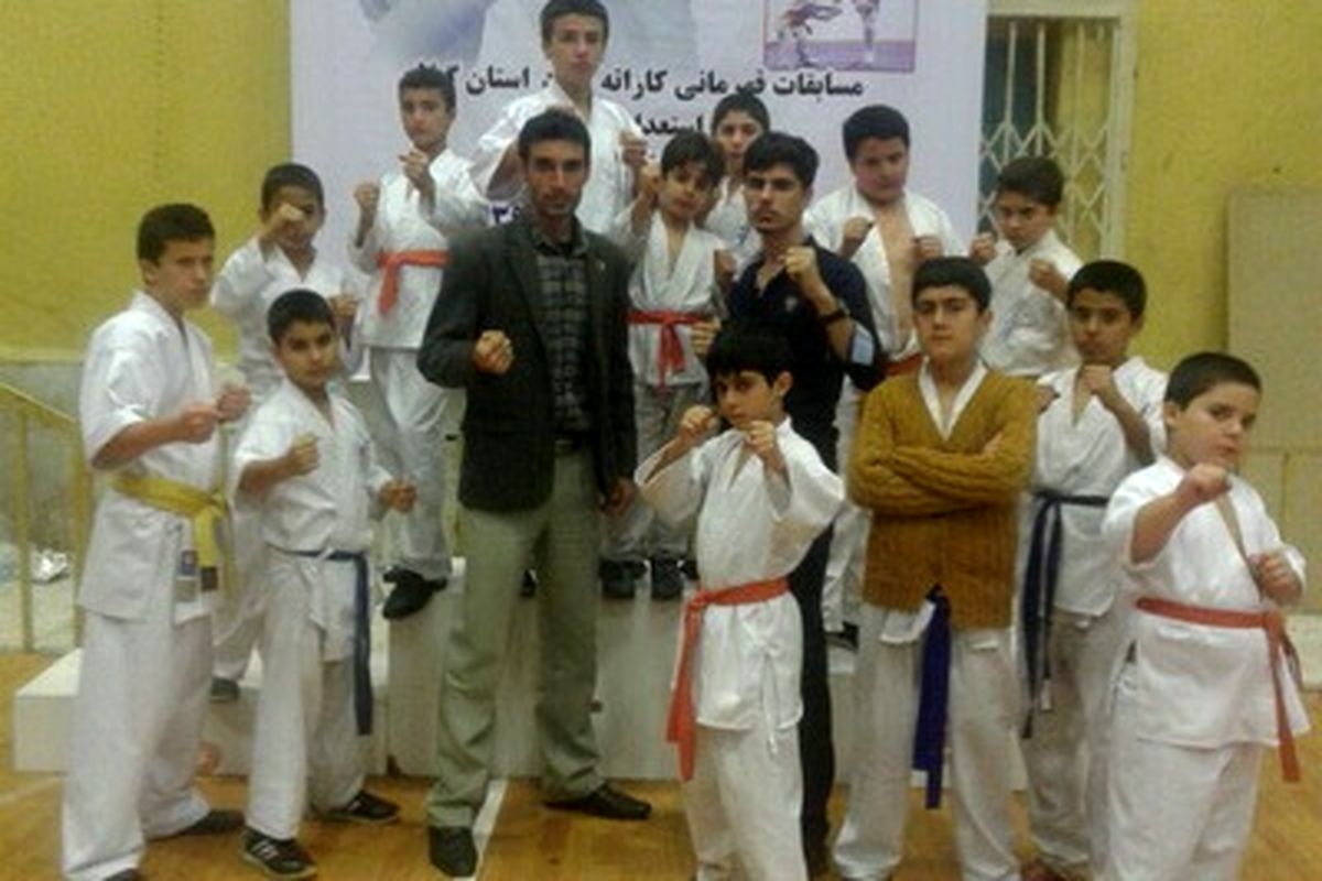 درخشش کاراته کاران املشی در رقابتهای کاراته استان گیلان