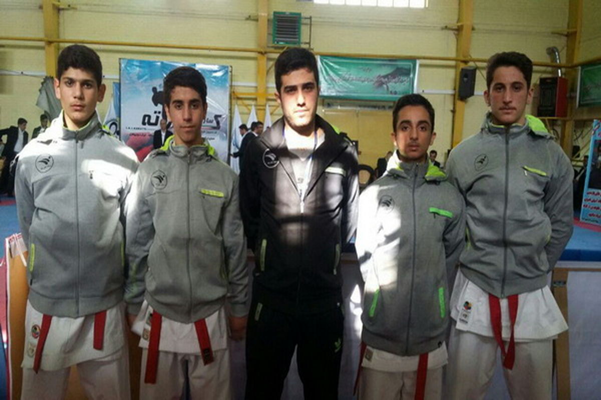 صدر نشینی تیم کاراته چای رفاه آستانه در لیگ جوانه های کشور