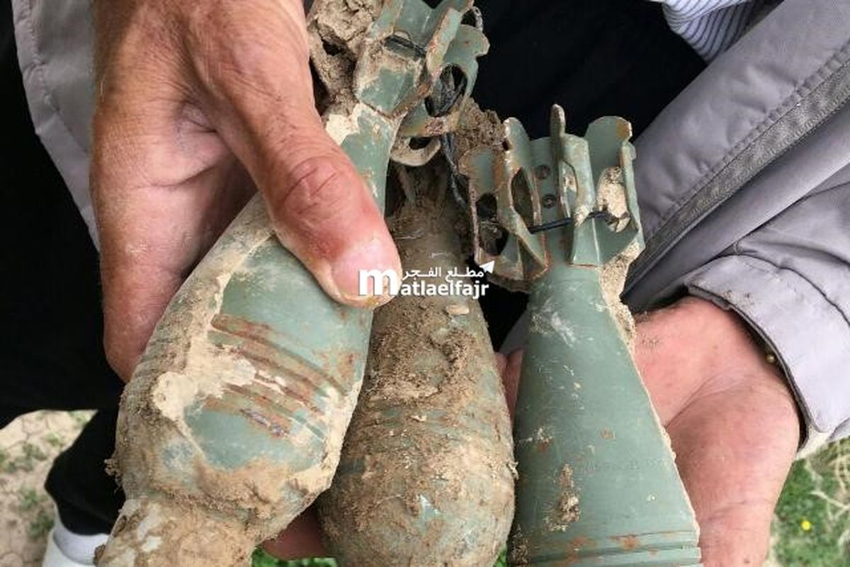 پیدا شدن گلوله های خمپاره در حاشیه سد زاگرس گیلانغرب