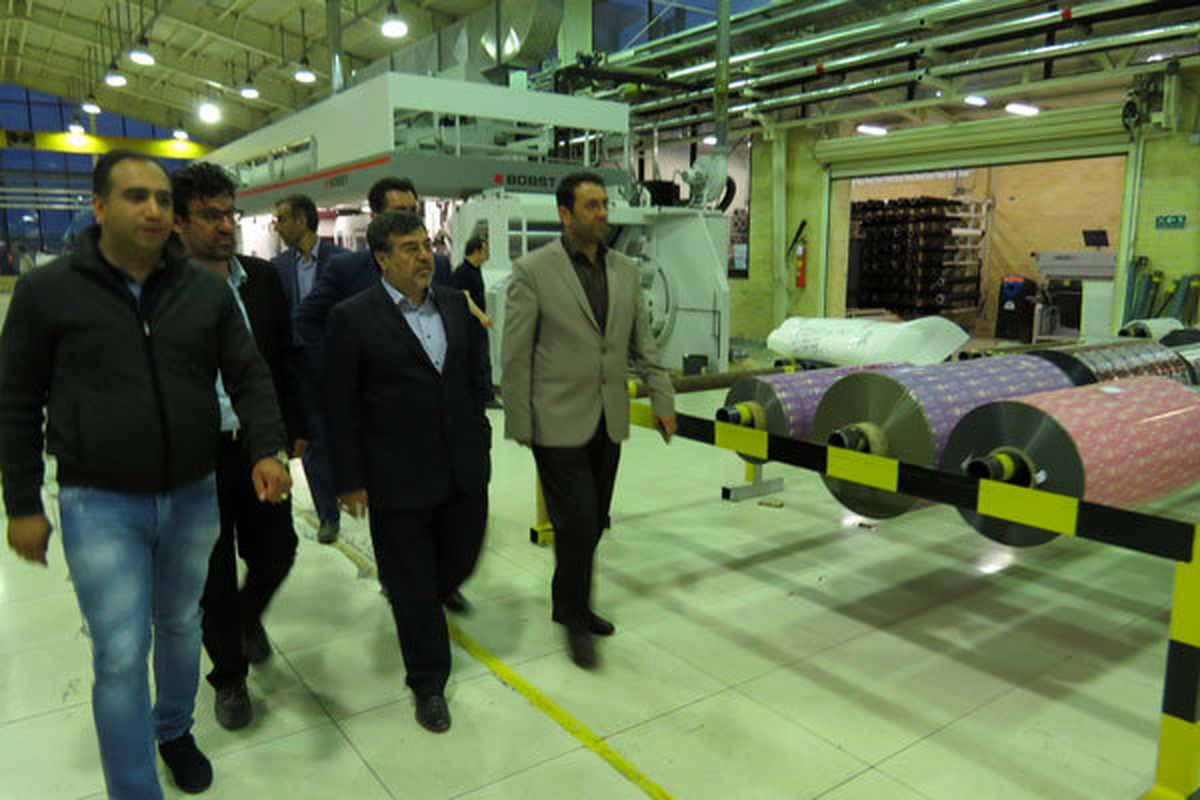 استاندار قزوین از یک واحد تولید مواد پلیمری در تاکستان بازدید کرد