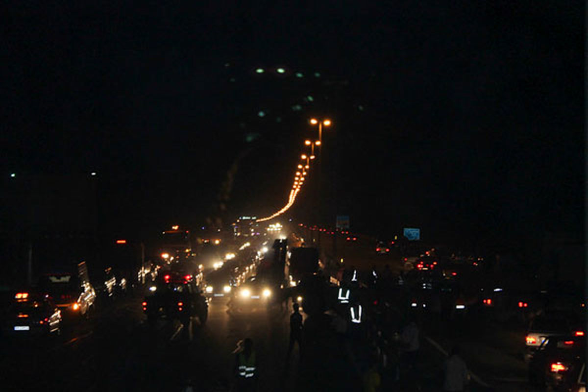 ترافیک نیمه سنگین در آزادراه قزوین_کرج