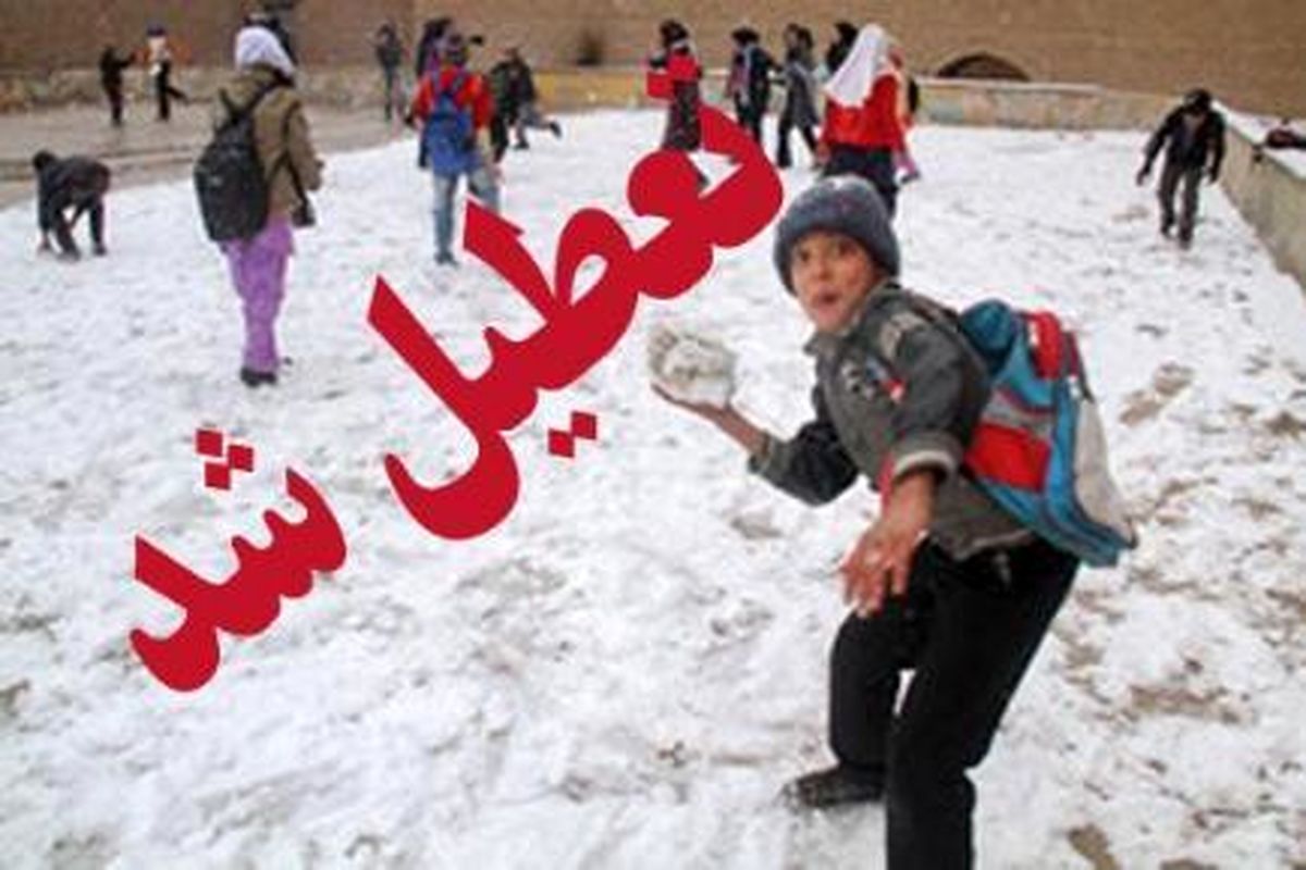 مدارس شهرهای نمین و اصلاندوز به دلیل بارش برف تعطیل شد