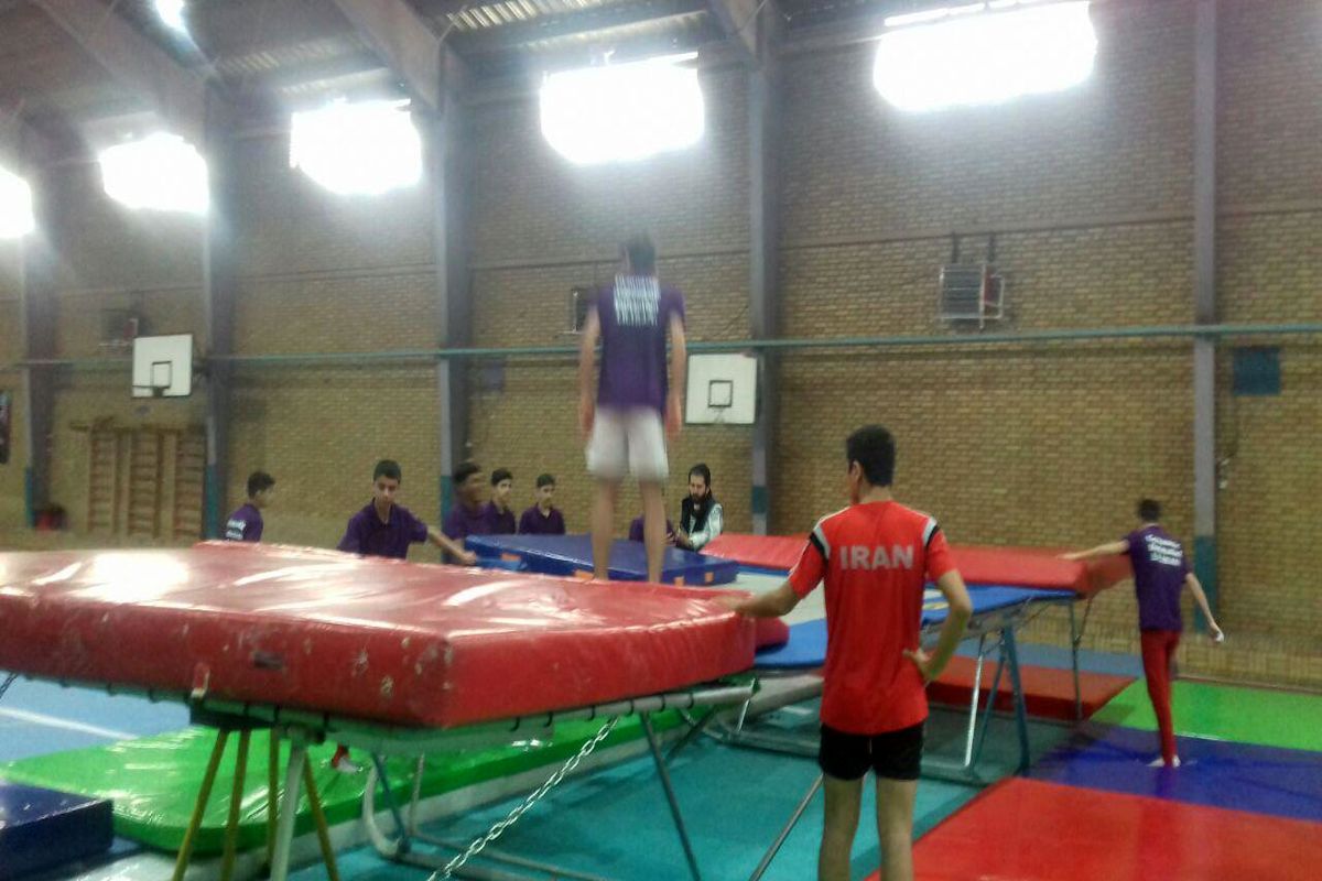 ملی پوشان ترامپلین تمرینات خود را آغاز کردند