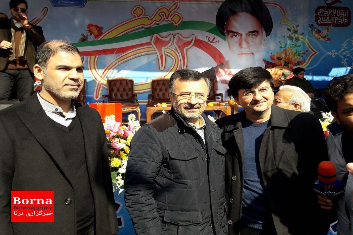 حضور احمدی و داورزنی در مراسم راهپیمایی