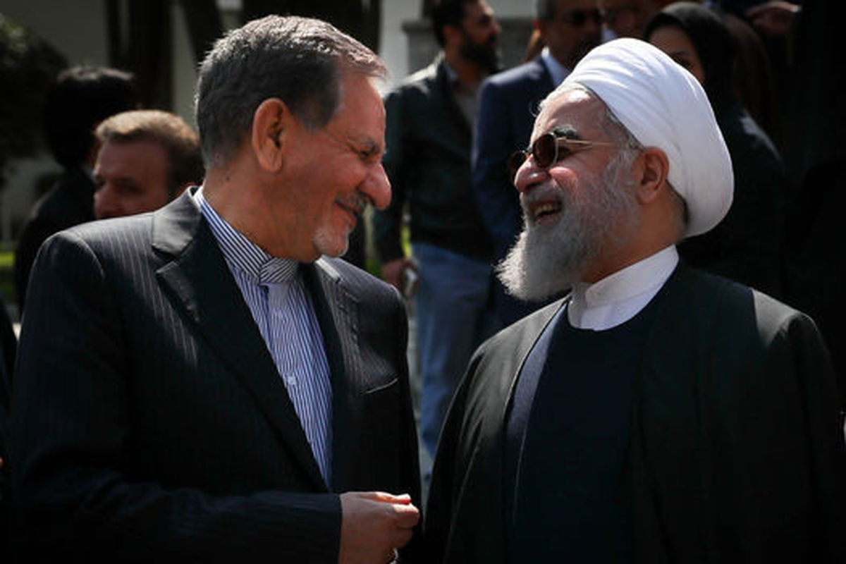 حضور دکتر روحانی و جهانگیری در همایش تجلیل از فعالان انتخاباتی