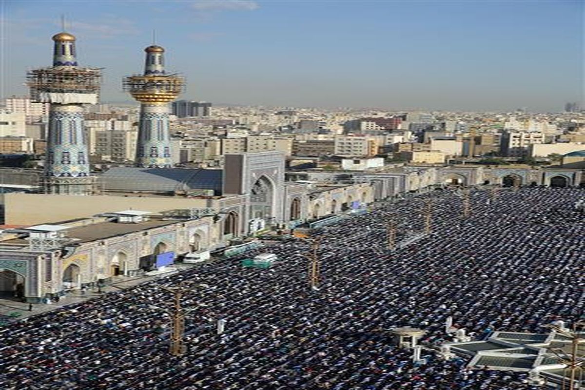 نماز عید سعید فطر در مشهد اقامه شد