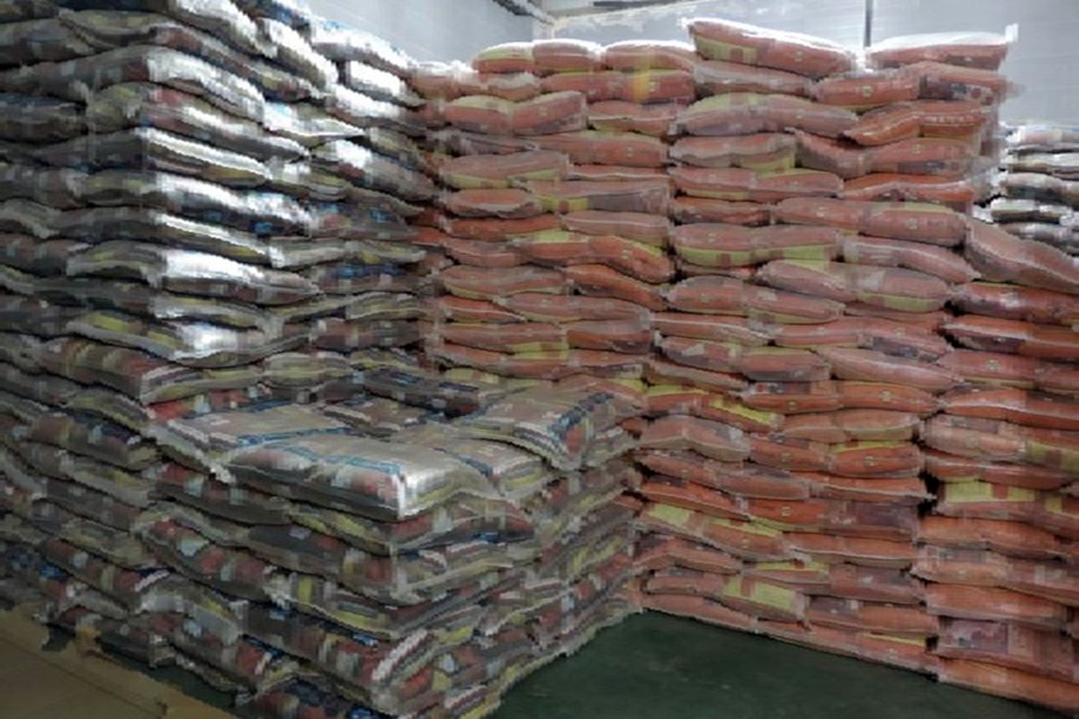 کشف ۲۴ تن برنج قاچاق در رفسنجان