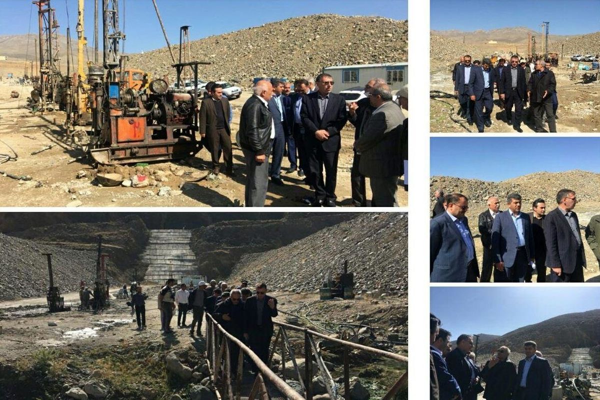معاون عمرانی استاندار از عملیات اجرایی سد مخزنی پیغام‌چای بازدید کرد
