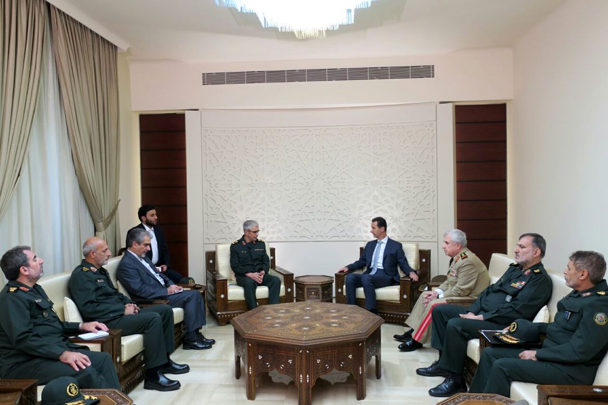 رئیس ستاد کل نیروهای مسلح با بشار اسد دیدار کرد